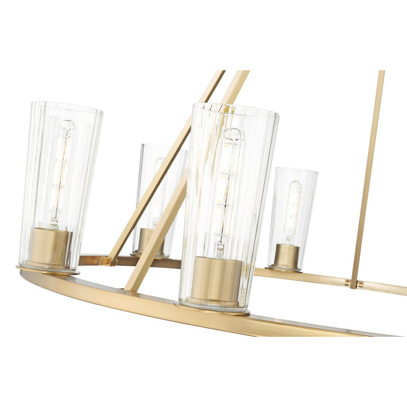 Esma 10 Light Chandelier, 28'' H x 46'' W x 46'' D, Gold