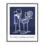«Blue Drink Toast», estampe numérique giclée encadrée par Designed-1434769115-1434769113