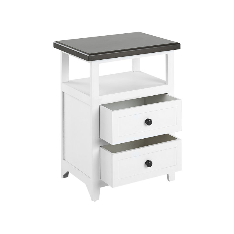 Kirshan 39cm W Manufactured Wood Bedside Table