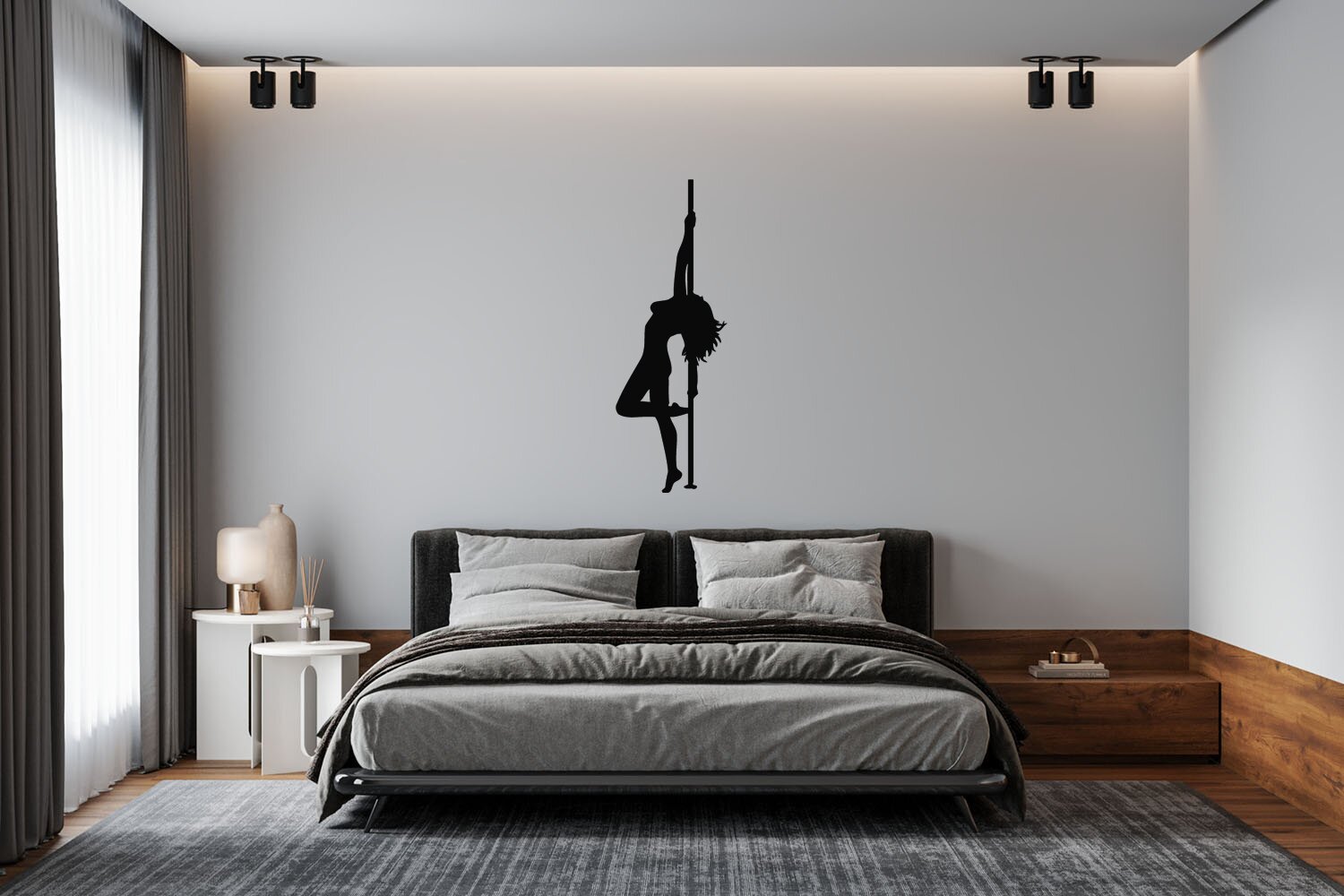 Vinyl Wall Decal Girl In Glass Stripper Striptease Show Club Dancer St —  Wallstickers4you