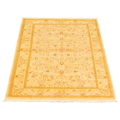 One-of-a-Kind 4' X 6'1" New Age Wool Area Rug in Cream