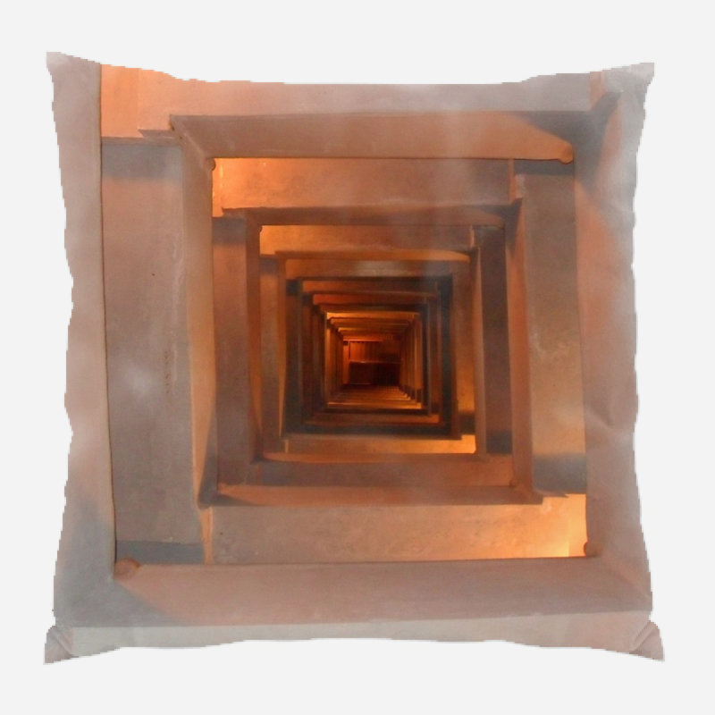 Architecture Microsuede Reversible Throw Pillow