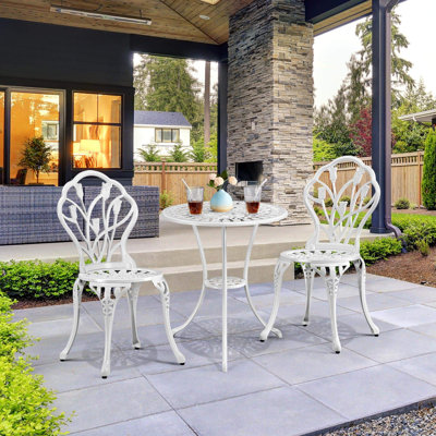 Kimmie 2 - Person Patio Dining Set with Round Table
