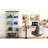 Margarit Glass Display Cabinet, 4 Shelf Case with Glass Door, 64" x 32" x 14"-395135912