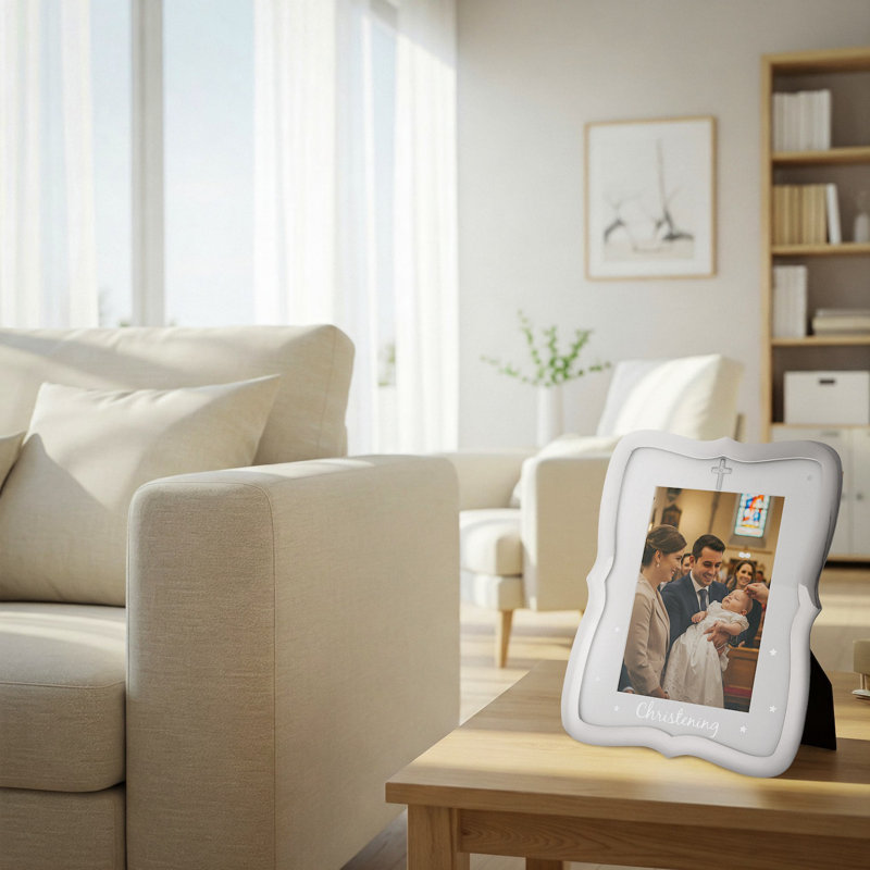 Silver Metal Picture Frame with Mat