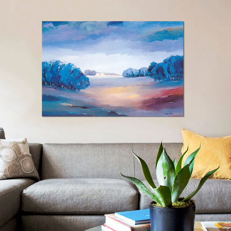 «Serene II», reproduction sur toile, H 18 po x l 26 po x P 1,5 po, Pas de tapis, Toile tendue