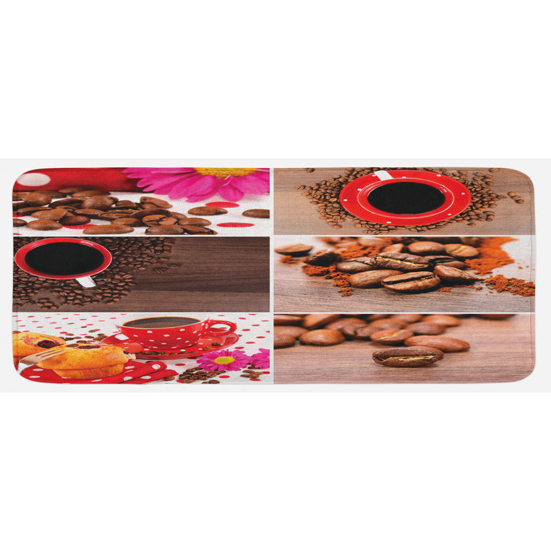 Tapis de cuisine café
