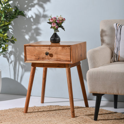 Alana 17.7'' W Solid Wood Nightstand