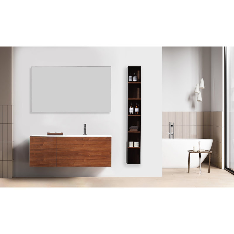 Figure 7" Wall-Mounted Bathroom Side Cabinet