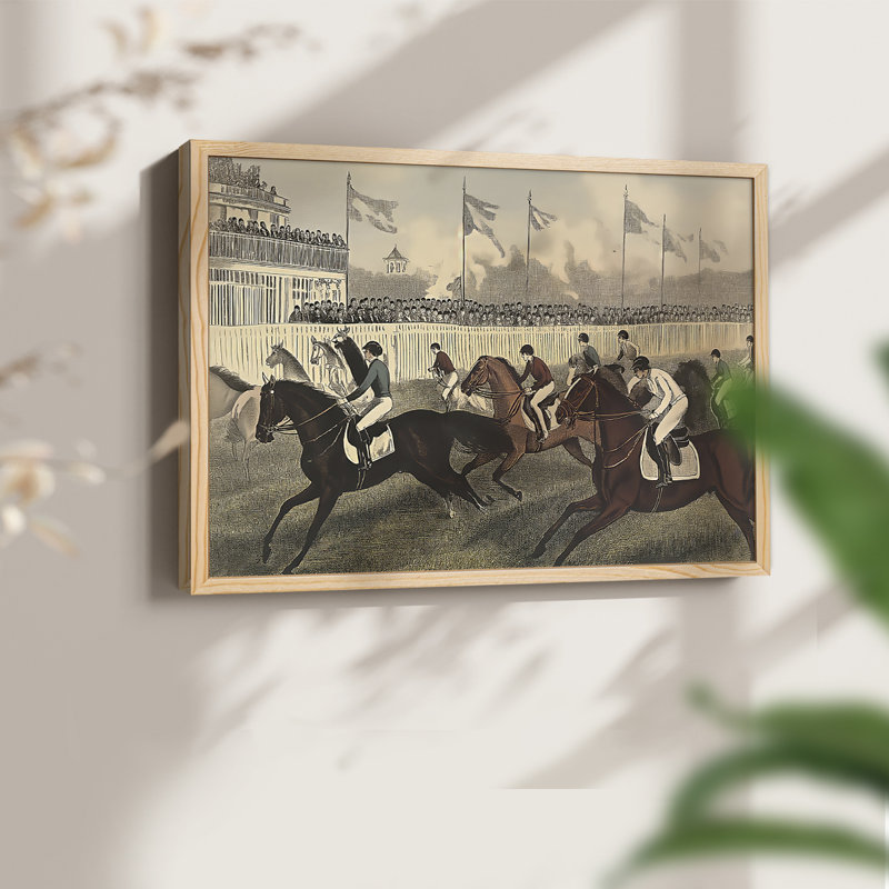 Série abstraite nautique - CCXVI - Reproduction encadrée - Restickable, H 8 po x l 10 po, Naturel