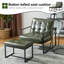Fauteuil et repose-pieds en cuir Buren-101040976