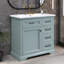 Meuble-lavabo 36 po avec lavabo, lavabo en céramique, 2 tiroirs basculants, charnières de porte à fermeture en douceur-106773185