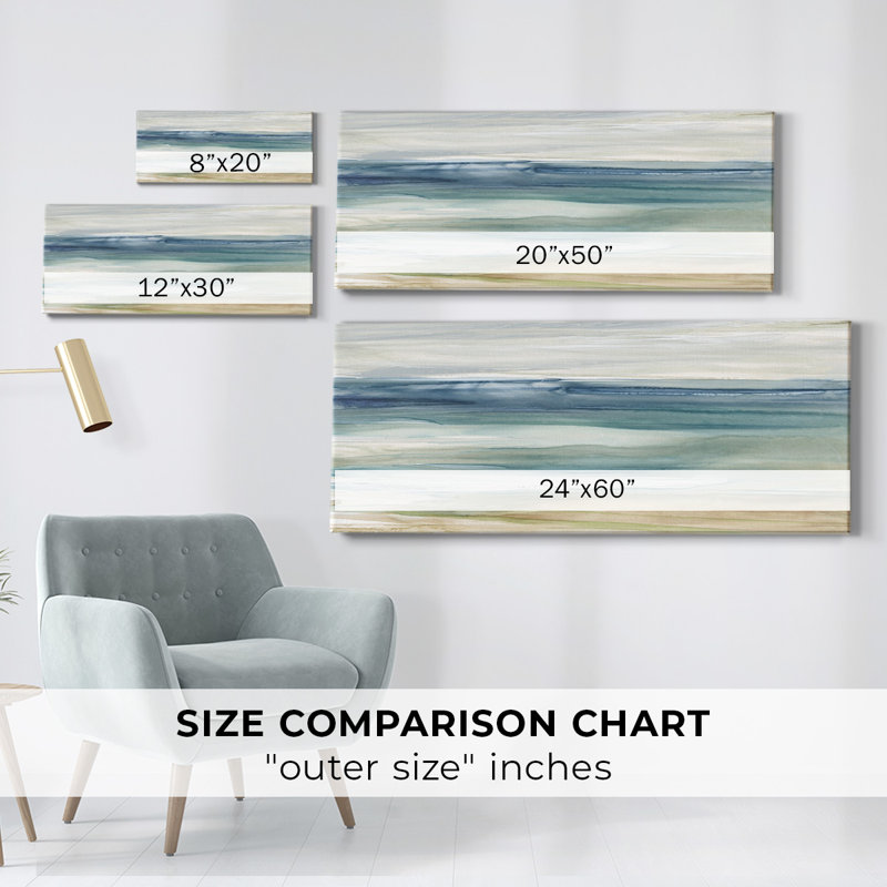 " Ocean Breeze ", 24" H x 60" W x 1.5" D