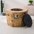 Demetrius Round Propane Smokeless Fire Pit Table