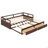 Wooden Daybed With Trundle Bed And Two Storage Drawers , Extendable Bed Daybed,Sofa Bed