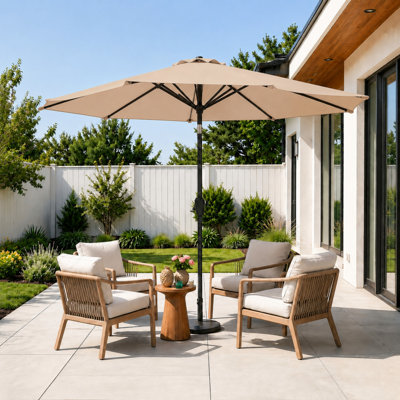 Parasol d'extérieur 10 pi avec sac de transport, sans la base du parasol