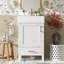 Meuble-lavabo moderne 20,28 po avec lavabo en céramique