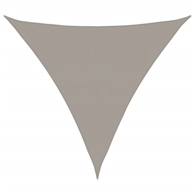 5m x 5m Triangle Shade Sail, Grey