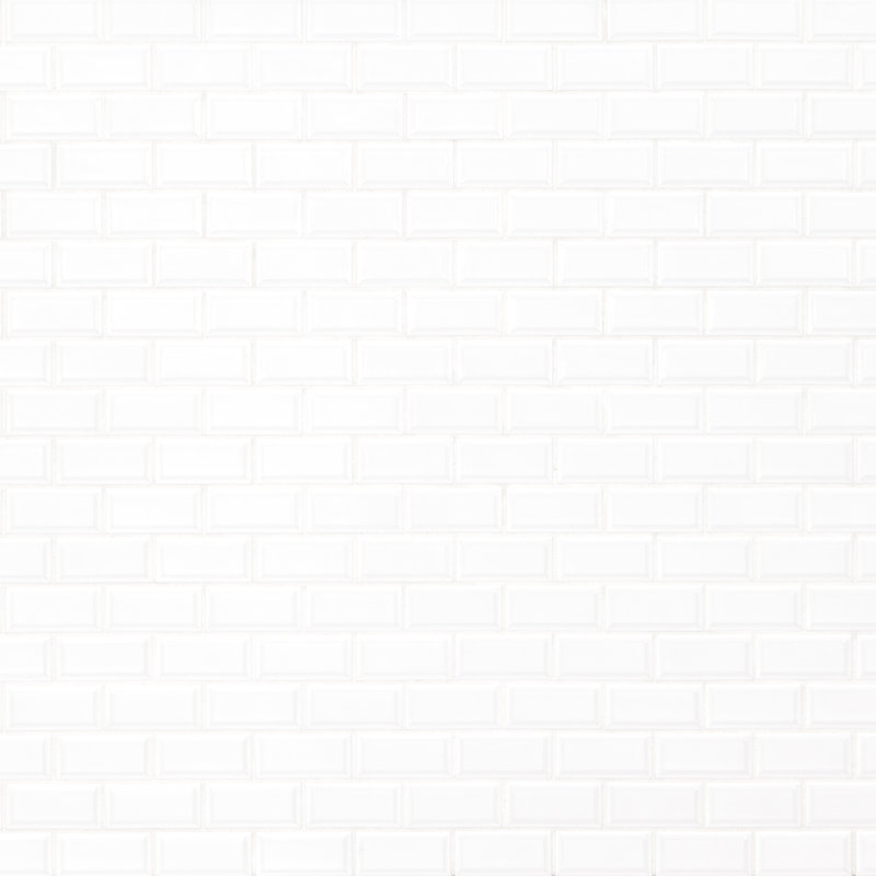 Carrelage mural en porcelaine brillante 12 po x 12 po Silica White Subway