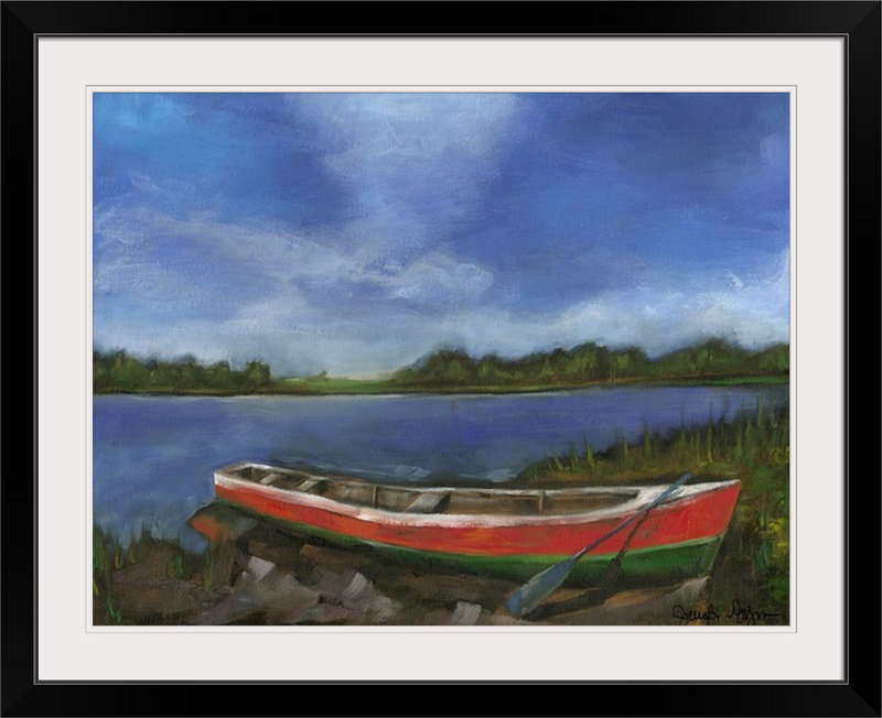 « maine escape ii’jennifer grolier », reproduction d’art, Cadre noir, H 20 po x l 24 po x P 1 po