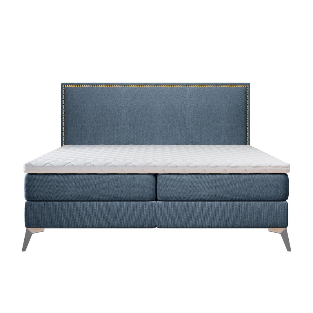 Boxspringbett Gagnon mit Topper und Bettkasten