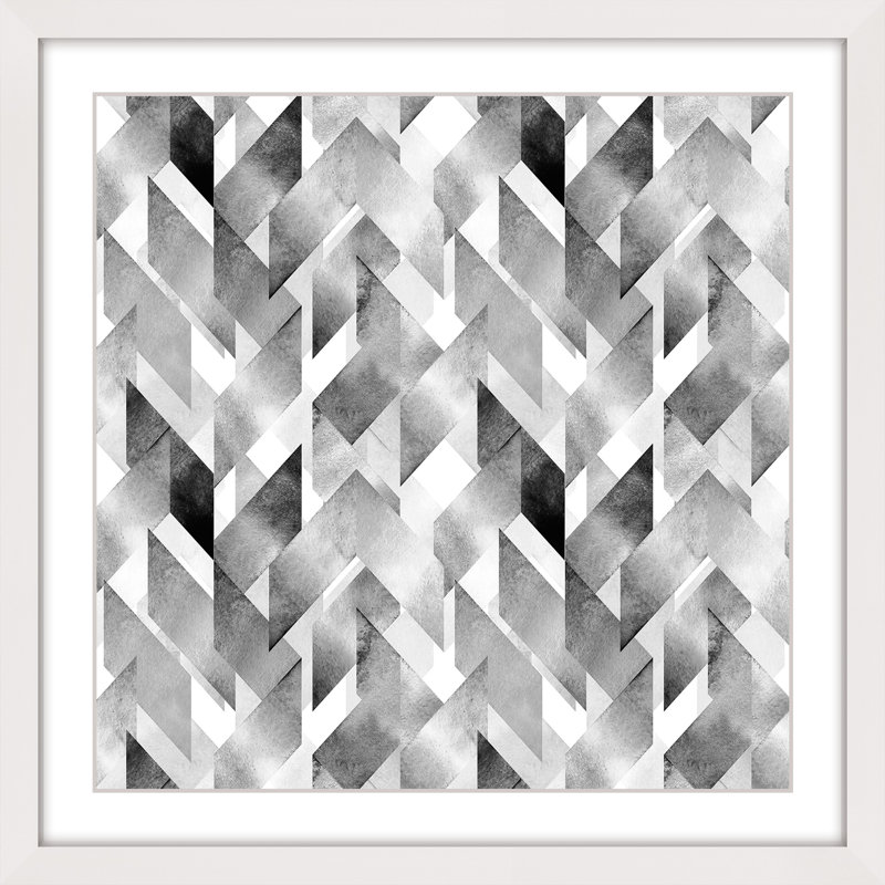« ribbon crossing »-cadre photo, impression sur papier, H 18 po x l 18 po x P 1,5 po, Cadre blanc