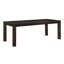 Table de salle à manger rectangulaire brun foncé pour 8 personnes, design moderne, placage et bois d'ingénierie, H 35,5 po x 79 po 30,5 po, utilisation dans la pièce, assemblage facile