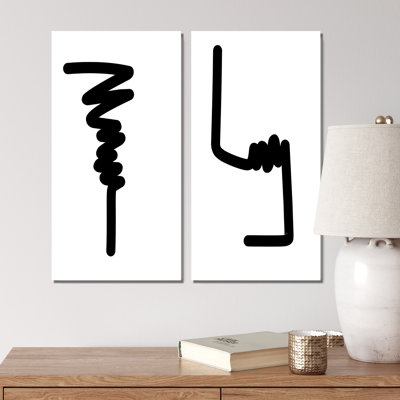 Scandinavian Abstract Line I - ensemble de 2 reproductions