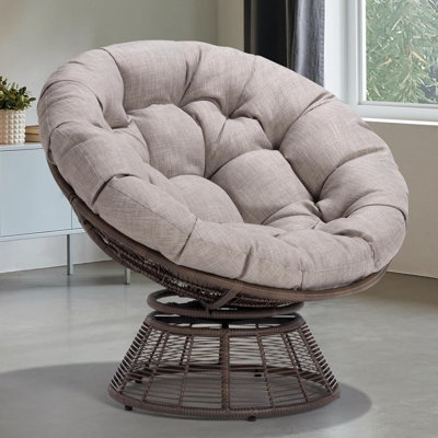 Ariyelle Upholstered Swivel Accent Chair