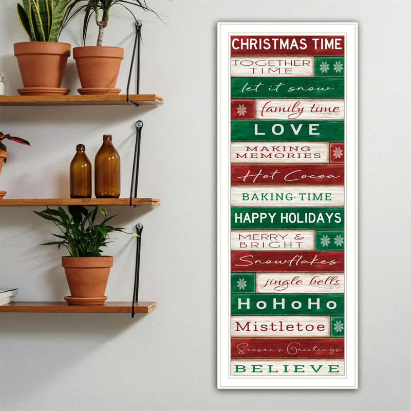 Décoration murale tendance 4U Christmas Time, Blanc