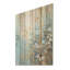 Or doré et bleu bambou I - Art mural en bois de bambou sur bois de pin naturel-1601087575