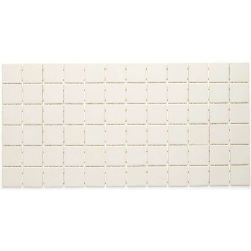 Dalton 12" x 24" Porcelain Mosaic Tile, Almond
