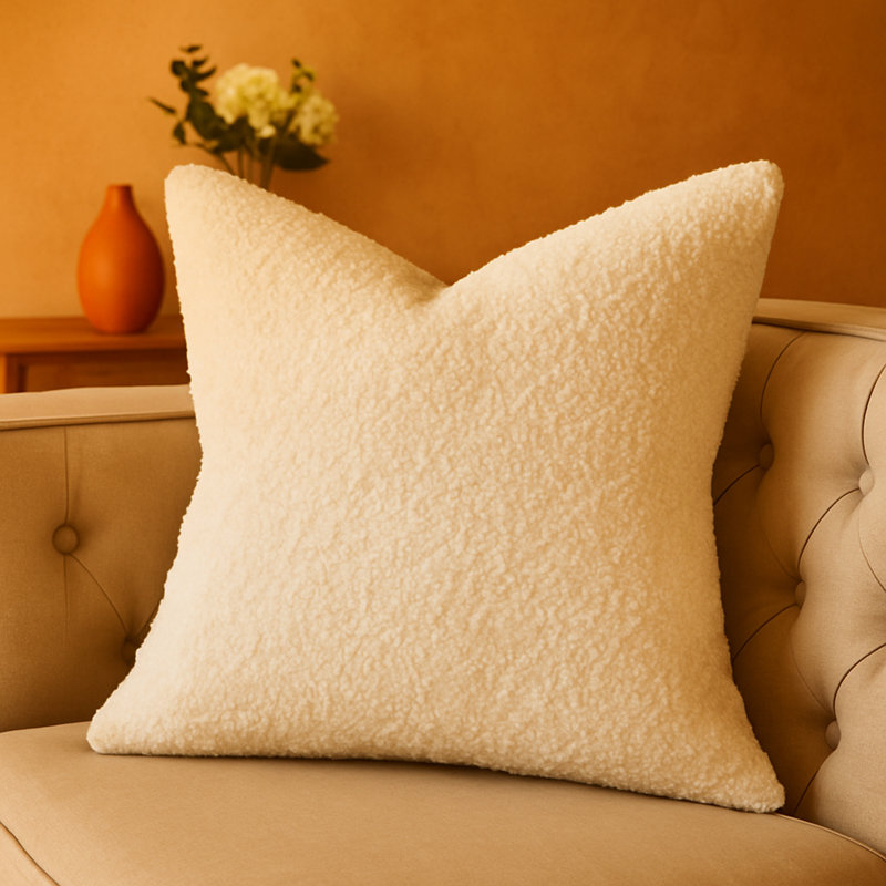 Coussin Homey, Carré 20 po, Beige