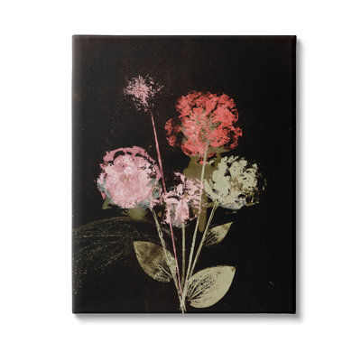 "Rustic Roses" sur toile noire par Pernille Folcarelli