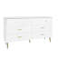 Commode 7 tiroirs, grande commode, armoire d'appoint
