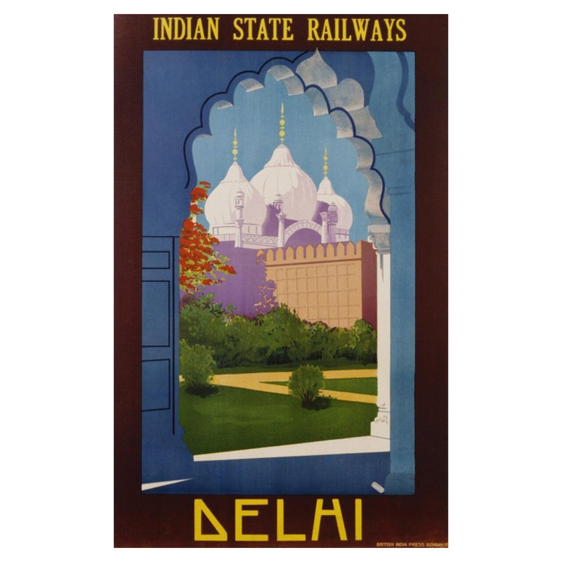 «VISIT India» par Indiana Gtait, H 40 po x l 32 po
