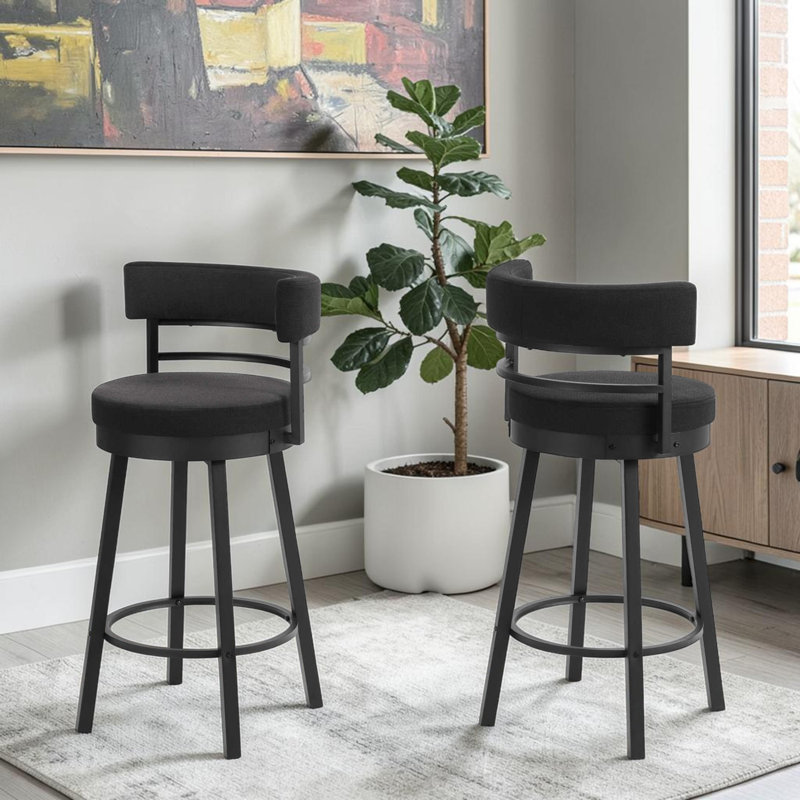 Ensemble de 2 tabourets pivotants Mona