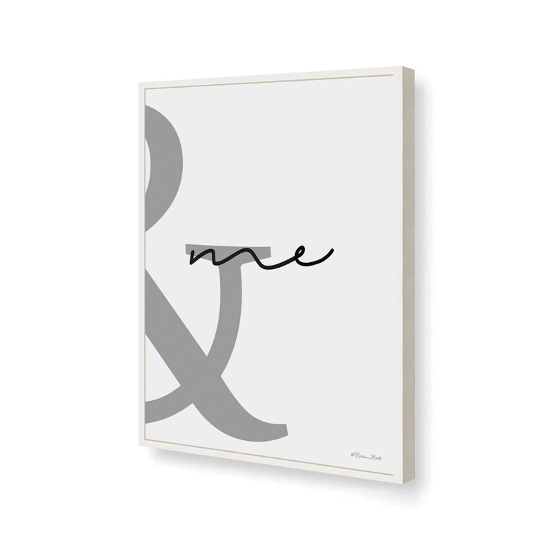 «You and Me B» par Susan Ball, reproduction d'art, L 36 x H 48, White, Impression encadrée
