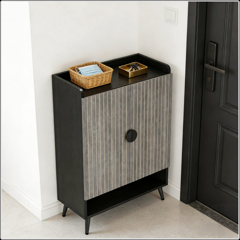 Armoire à chaussures réglable avec panneau de particules E0 durable pour un rangement et une organisation efficaces