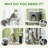 52 Inch Cat Tree with Scratching Posts, Cat Bed, Condo, Light Grey