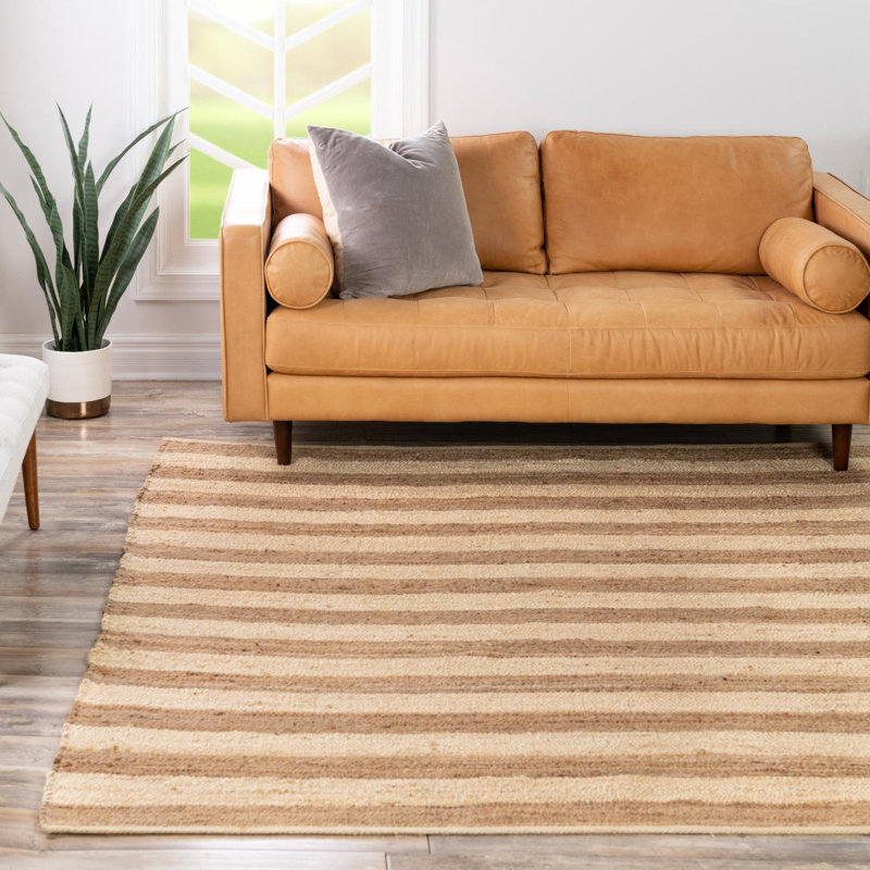 Mascud Striped Indoor Rug, Square 7'10"