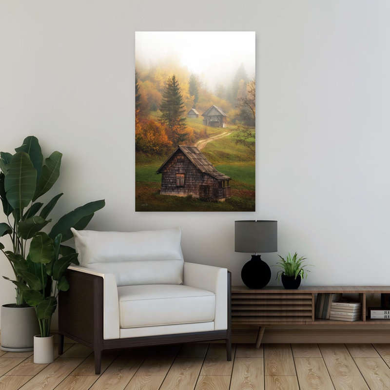 Art contemporain d'automne contemporain, H 36 po x l 24 po