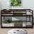 Twin Size Stacked Floor Bunk Bed With Ladder Included-1014622936