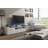 Casares 76.3" Modern TV Stand with LED Lighting, High Gloss Finish, Media Storage-1131669557