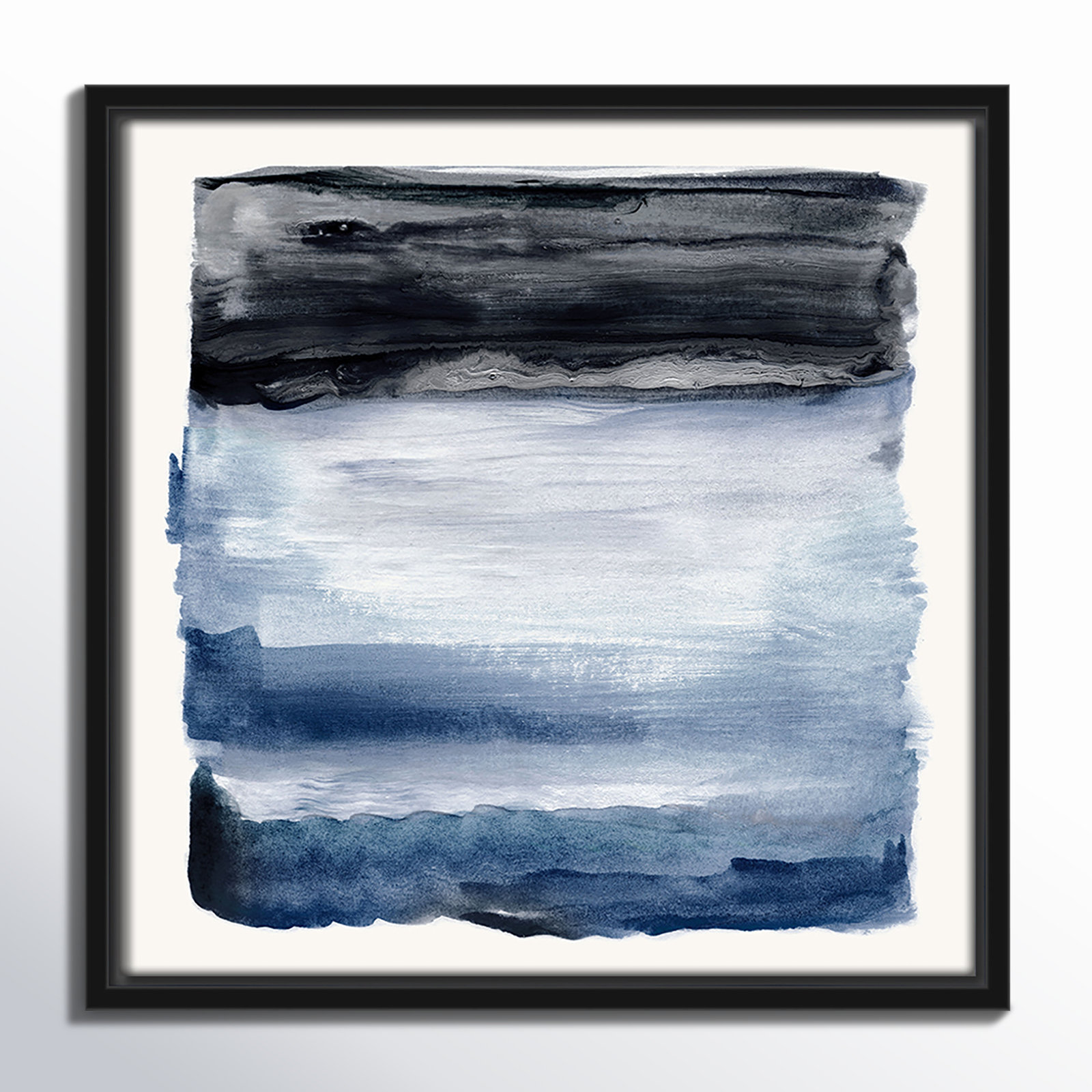 Navy Sky I Print by Nan, Black, 13.5" H x 13.5" W