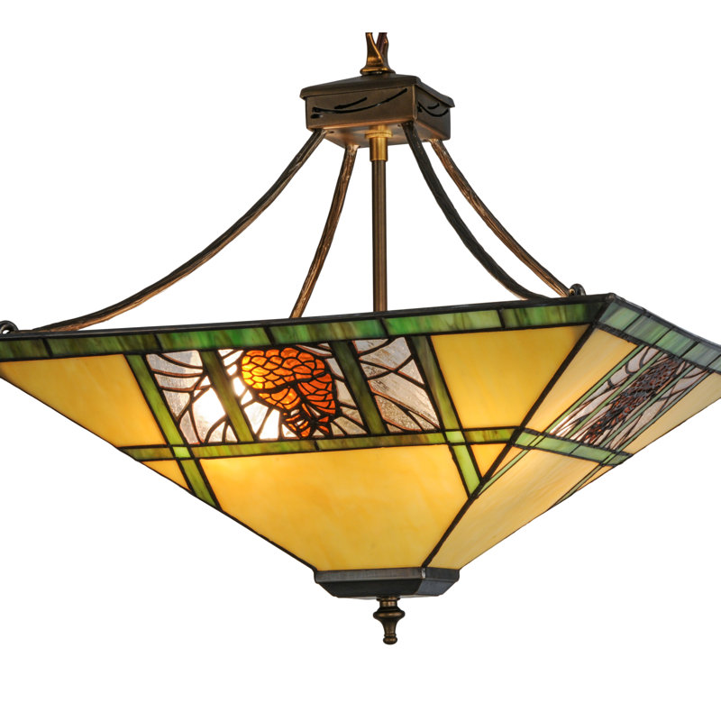 Rustic Lodge 4 - Light Pendant, 20-49" H x 17" W x 17" D