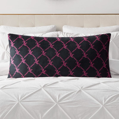 Juicy Couture Lattice Print Plush Body Pillow