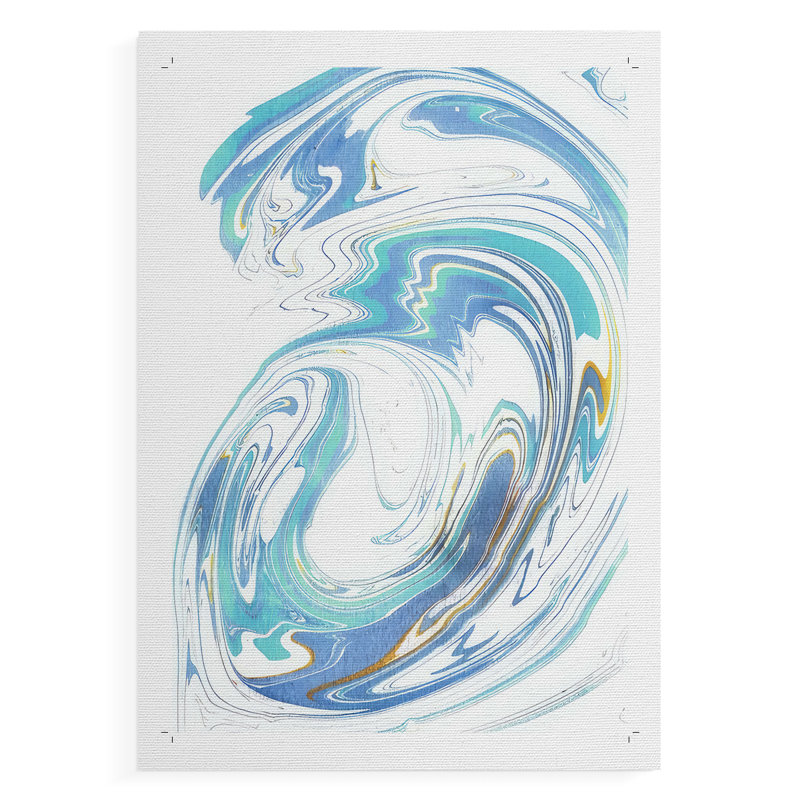 Galaxie II - Impression sur toile seulement - NON CADRE, H 18 po x l 12 po