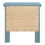 Table de chevet élégante bleu sarcelle avec tiroirs de rangement, armoire de chevet moderne pour la chambre à coucher-753770296