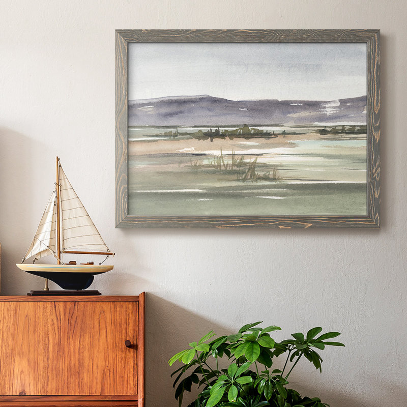 «Mute Marsh II», reproduction d'art sur toile simple, H 18 po x l 26 po x P 1,5 po, Gris